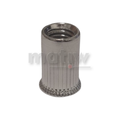 NITONAKRĘTKA NIERDZEWNA WALCOWA RADEŁKOWANA A2 KOŁNIERZ STOŻEK MAŁY M3 100szt