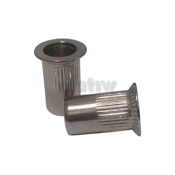 NITONAKRĘTKA NIERDZEWNA WALCOWA RADEŁKOWANA A2 KOŁNIERZ STOŻEK DUŻY M5 100szt