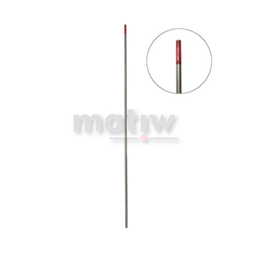 ELEKTRODA WOLFRAMOWA TIG CZERWONA SHERMAN 1,0 mm 10szt