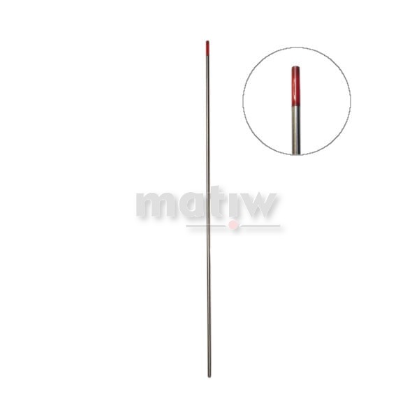 ELEKTRODA WOLFRAMOWA TIG CZERWONA SHERMAN 2,4 mm 10szt