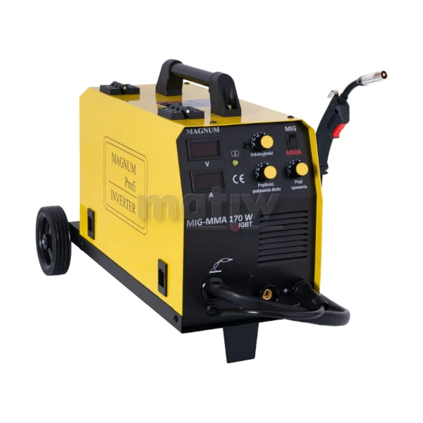 SPAWARKA MIGOMAT MAGNUM MIG 170W IGBT MMA 160A 60% PODWOZIE Z KOŁAMI