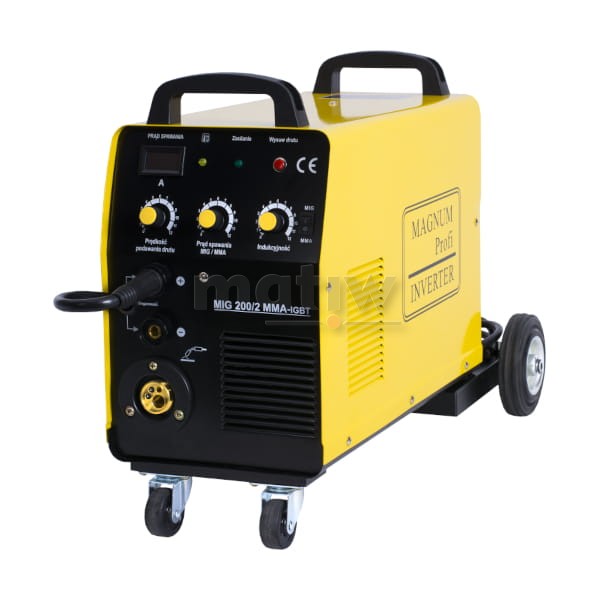 SPAWARKA MIGOMAT MAGNUM MIG 200/2 MMA IGBT (KN) 200A 60% PODWOZIE Z KOŁAMI
