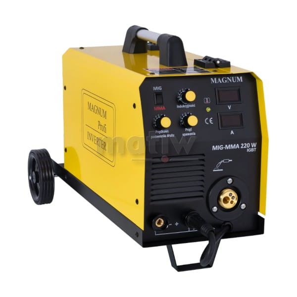 SPAWARKA MIGOMAT MAGNUM MIG 220 W MMAIGBT 200A 60% PODWOZIE Z KOŁAMI