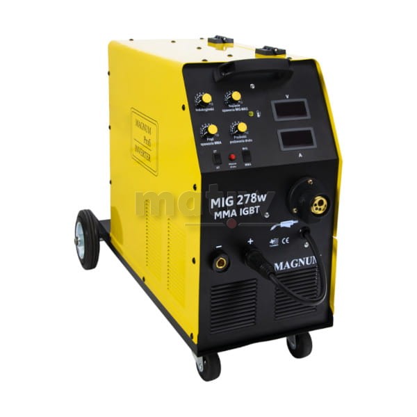 SPAWARKA MIGOMAT MAGNUM MIG 278W MMA IGBT 280A 60% 400V PODWOZIE Z KOŁAMI