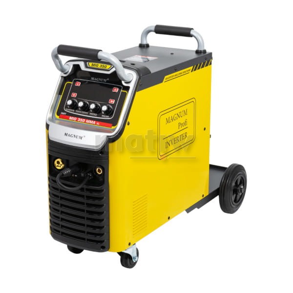 SPAWARKA MIGOMAT MAGNUM MIG 350 MMA IGBT V2 400V 350A 60% PODWOZIE Z KOŁAMI