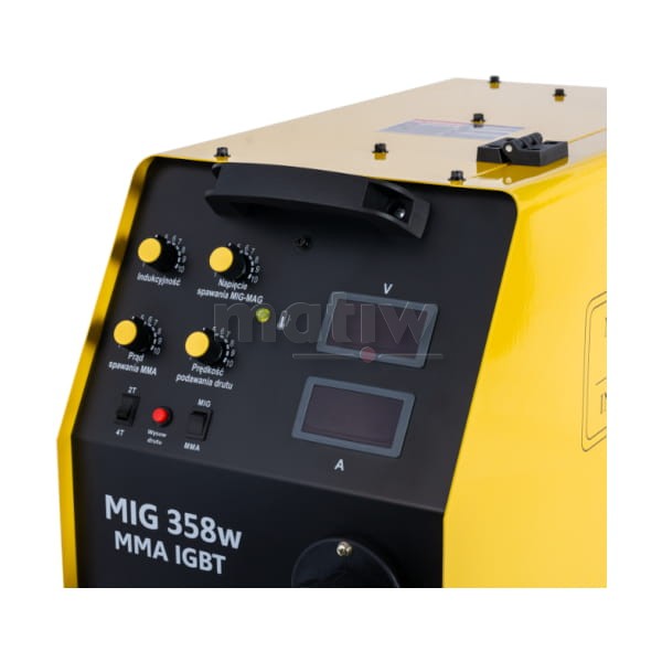 SPAWARKA MIGOMAT MAGNUM MIG 358W MMA IGBT 400V 350A 60% PODWOZIE Z KOŁAMI