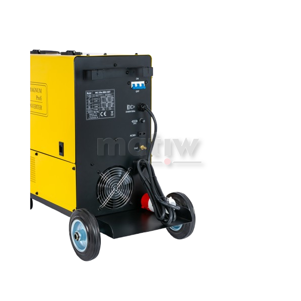 SPAWARKA MIGOMAT MAGNUM MIG 358W MMA IGBT 400V 350A 60% PODWOZIE Z KOŁAMI