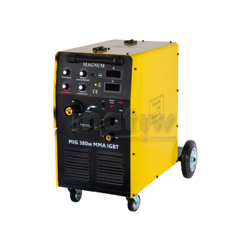 SPAWARKA MIGOMAT MAGNUM MIG 380W MMA IGBT 400V 380A 60% PODWOZIE Z KOŁAMI