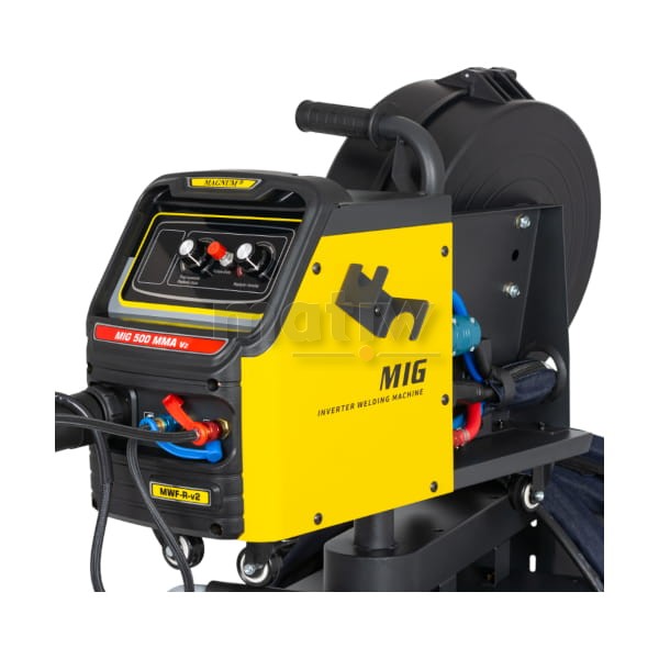 SPAWARKA MIGOMAT MAGNUM MIG 500 MMA V2 CHŁODNICA WÓZEK KOŁA 400V 500A 80%