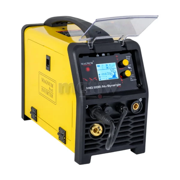 SPAWARKA MIGOMAT MAGNUM MIG 208 ALU SYNERGIA TIG MMA ALUMINIUM 200A 60%