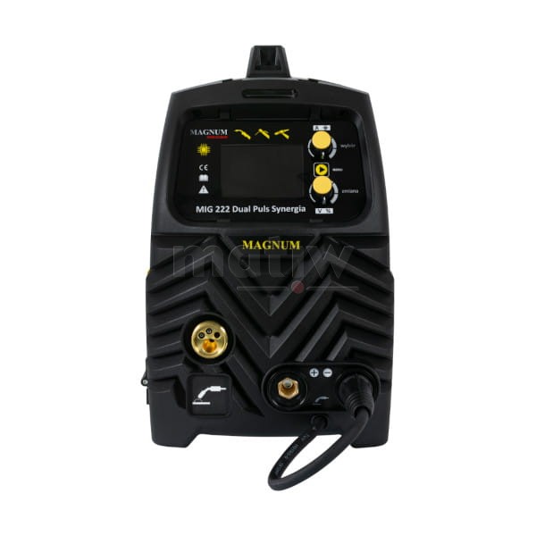 SPAWARKA MIGOMAT MAGNUM MIG 222 DUAL PULS SYNERGIA LCD MMA TIG ALU 200A 60%