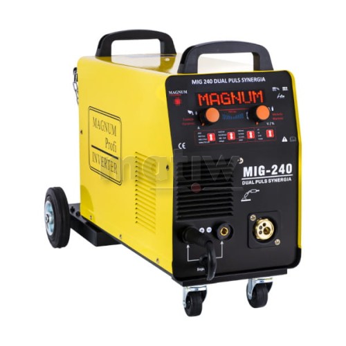 SPAWARKA MIGOMAT MAGNUM MIG 240 DUAL PULS SYNERGIA MMA TIG ALUMINIUM 200A