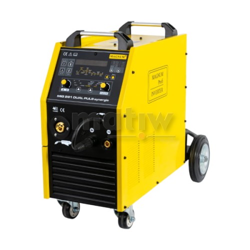 SPAWARKA MIGOMAT MAGNUM MIG 281 DUAL PULS SYNERGIA PODWOZIE Z KOŁAMI 280A