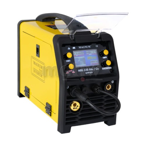 SPAWARKA MIGOMAT MAGNUM MIG 220 ALU/CU SYNERGIA ALUMINIUM TIG MMA 200A 60%