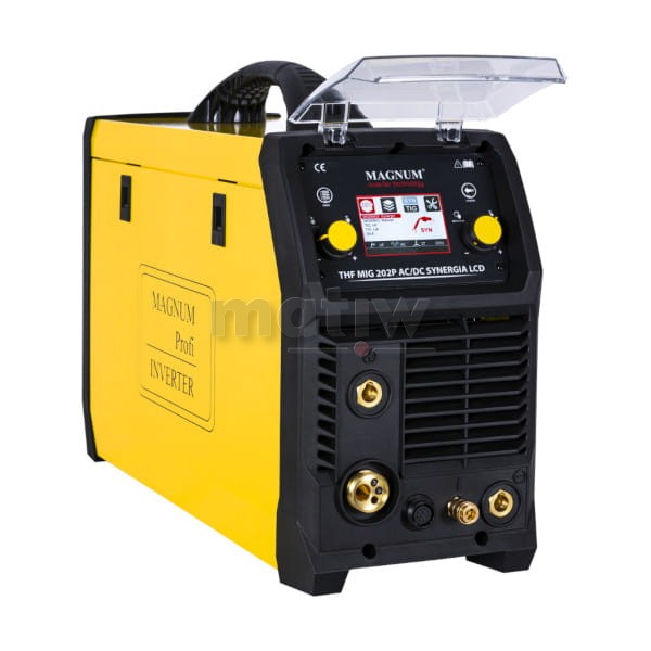 SPAWARKA MIGOMAT MAGNUM THF MIG 202P AC/DC SYNERGIA LCD MMA TIG 200A 60%