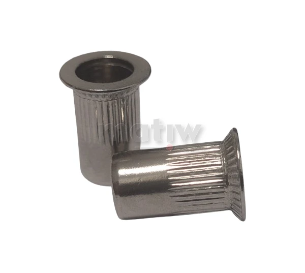 NITONAKRĘTKA NIERDZEWNA WALCOWA RADEŁKOWANA A2 KOŁNIERZ STOŻEK DUŻY M10 100szt