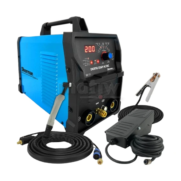 SPAWARKA INWERTOROWA TIG MMA ALUMINIUM SHERMAN DIGITIG 226P AC/DC