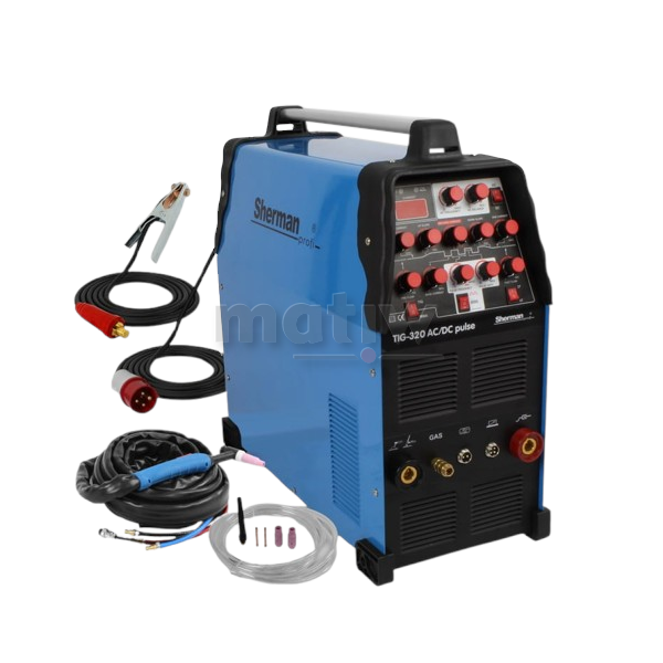 SPAWARKA INWERTOROWA TIG MMA ALUMINIUM SHERMAN TIG 320 AC/DC PULSE