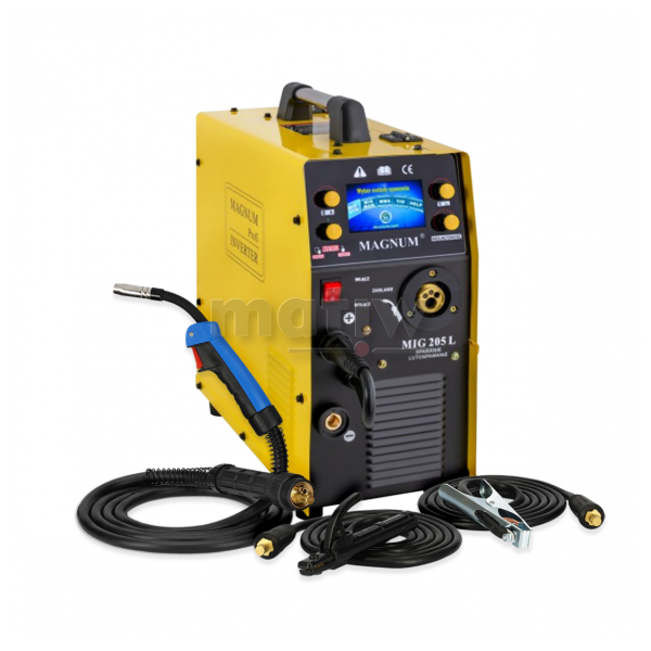 SPAWARKA MIGOMAT MAGNUM MIG 205L LCD SYNERGIA MMA 200A 60%