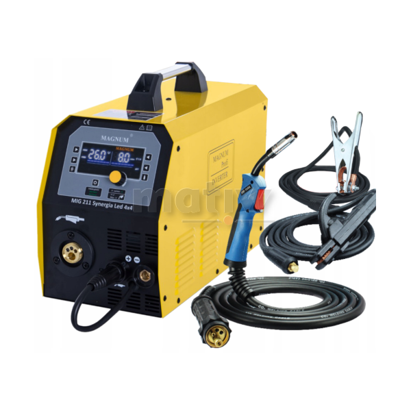 SPAWARKA MIGOMAT MAGNUM MIG 211 SYNERGIA LED 4X4 TIG MMA 200A 60%