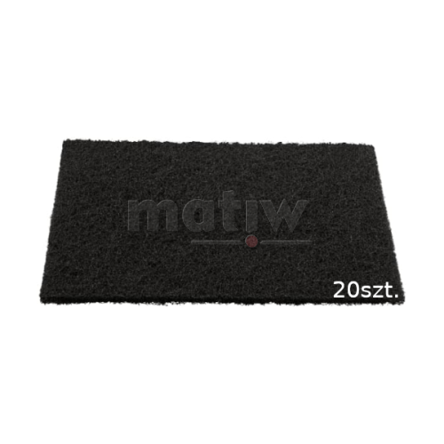 ARKUSZ ŚCIERNY WŁÓKNINA KLINGSPOR NPA 500 CZARNY MEDIUM 20szt