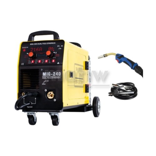 SPAWARKA MIGOMAT MAGNUM MIG 240 DUAL PULS SYNERGIA MMA TIG ALUMINIUM 200A