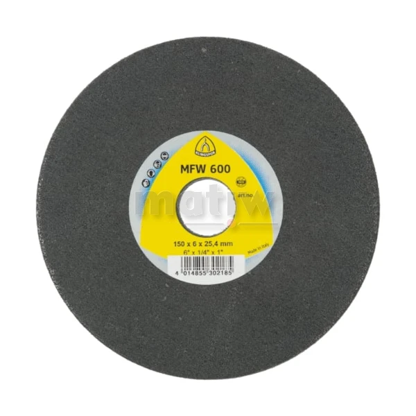 OŁO KRĄŻEK WŁÓKNINY KLINGSPOR MFW 600 150 mm 6 mm MEDIUM