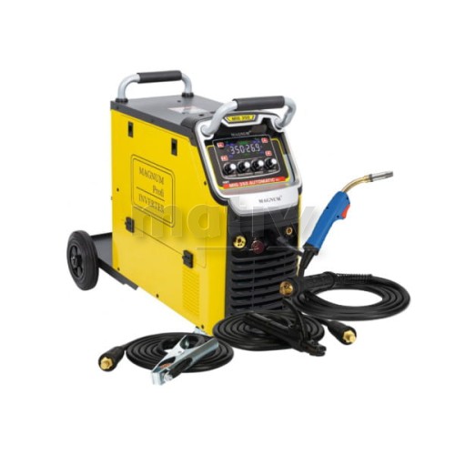 SPAWARKA MIGOMAT MAGNUM MIG 350 MMA IGBT V2 400V 350A 60% PODWOZIE Z KOŁAMI