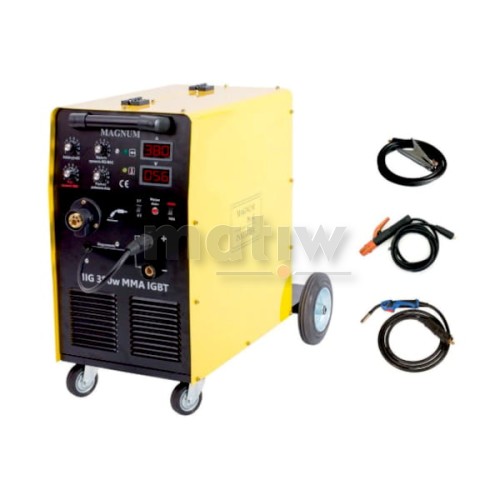 SPAWARKA MIGOMAT MAGNUM MIG 380W MMA IGBT 400V 380A 60% PODWOZIE Z KOŁAMI