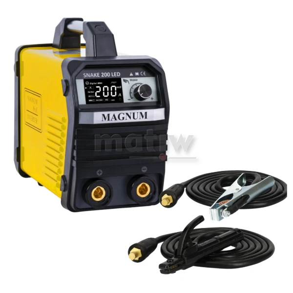 SPAWARKA ELEKTRODOWA MAGNUM SNAKE 200 LED INWERTEROWA 200A 60%