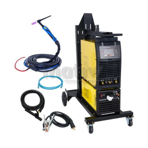 SPAWARKA TIG MAGNUM THF 400P AC/DC DUAL POWER ALU 400A CHŁODNICA WÓZEK
