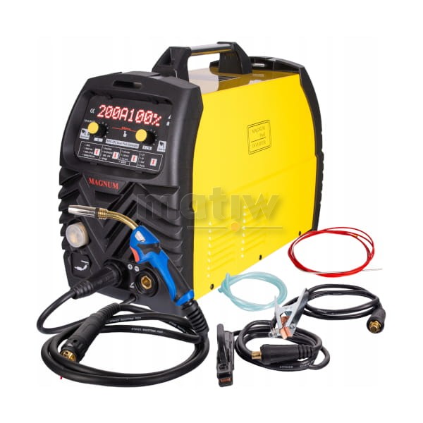 SPAWARKA MIGOMAT MAGNUM MIG 222 DUAL PULS SYNERGIA LED MMA 200A 60%