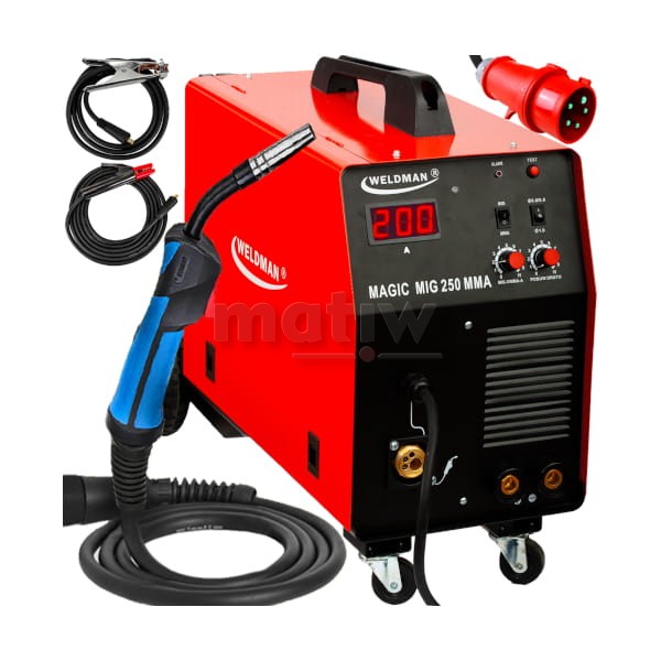 SPAWARKA WELDMAN MIG MAGIC 250 4x4 MMA 230/400V