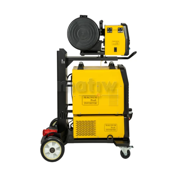 PÓŁAUTOMAT INWERTER MAGNUM MIG 501-S DUAL PULS SYNERGIA LED 500A, MB501/3, WBUDOWANA CHŁODNICA + ZEWNĘTRZNY PODAJNIK DRUTU (ZP22) + PZW/15m +BTC