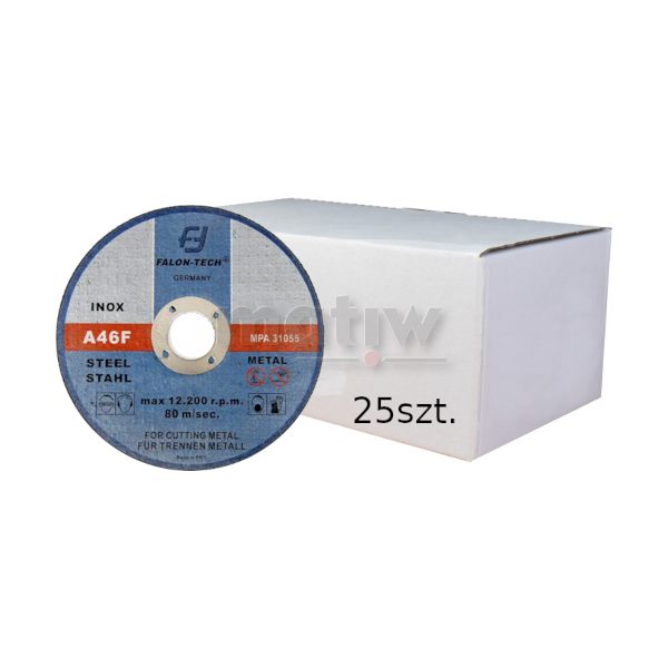 TARCZA DO CIĘCIA METALU FALON-TECH INOX 230 x 2,0 mm 25szt