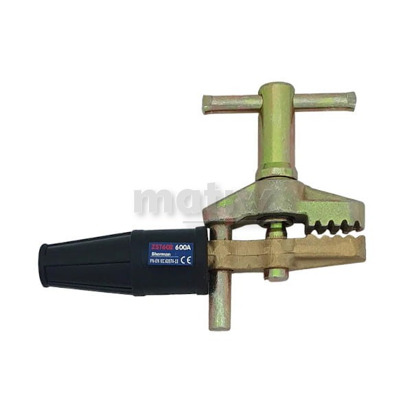 ZACISK SPAWALNICZY ŚRUBOWY BIEGUNOWY 600A TYP II ZST602 SHERMAN