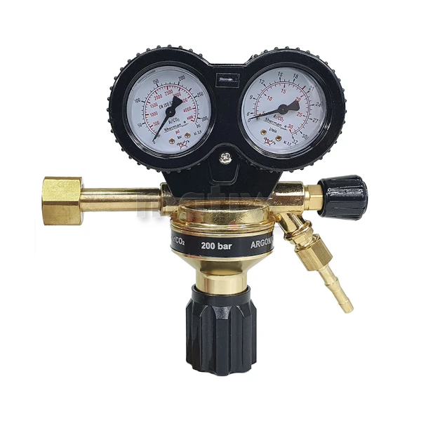REDUKTOR JEDNOSTOPNIOWY MAXI ARGON CO2 RX-AR/CO2 Z ZAWOREM ODCINAJĄCYM SHERMAN
