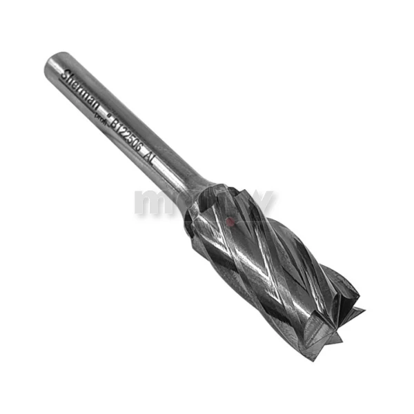 FREZ TRZPIENIOWY WALCOWY Z OSTRZAMI NA CZOLE DO ALUMINIUM SHERMAN TYP B 12 mm