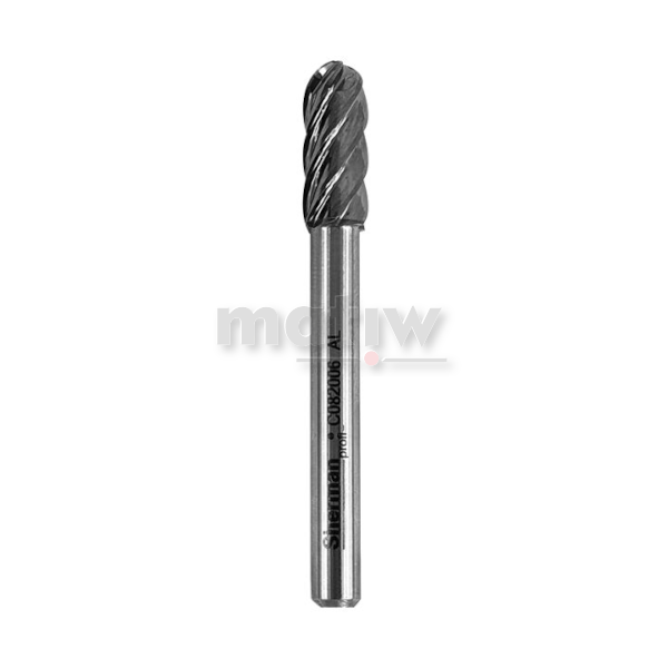 FREZ TRZPIENIOWY WALCOWY DO ALUMINIUM SHERMAN TYP C 8 mm