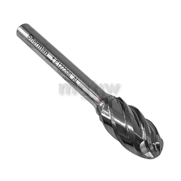 FREZ TRZPIENIOWY OWALNY DO ALUMINIUM SHERMAN TYP E 12 mm