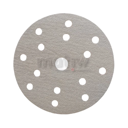 KRĄŻEK PAPIER ŚCIERNY NA RZEP 150 mm 14H+1 INDASA HT CERAMIC LINE P240 50szt