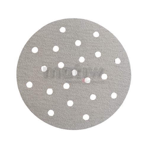 KRĄŻEK PAPIER ŚCIERNY NA RZEP 150 mm 21H UV INDASA HT CERAMIC LINE  P80 50szt