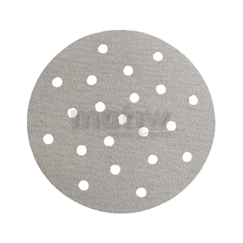 KRĄŻEK PAPIER ŚCIERNY NA RZEP 150 mm 21H UV INDASA HT CERAMIC LINE  P80 50szt