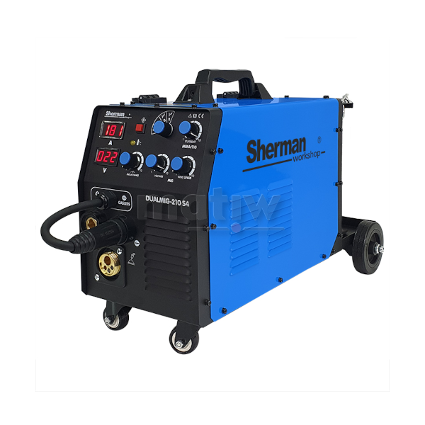 SPAWARKA MIG SHERMAN DUAMIG 210 S4 Z KOŁAMI JEZDNYMI I PÓŁKĄ NA BUTLĘ