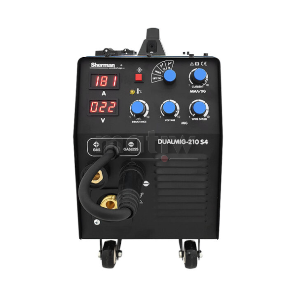 SPAWARKA MIG SHERMAN DUAMIG 210 S4 Z KOŁAMI JEZDNYMI I PÓŁKĄ NA BUTLĘ