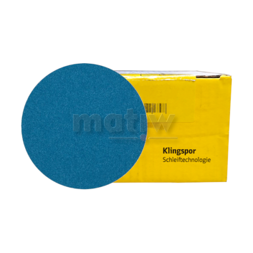 KRĄŻEK ŚCIERNY SAMOCZEPNY KLINGSPOR PS36CK 125mm GLS0 P120 50szt