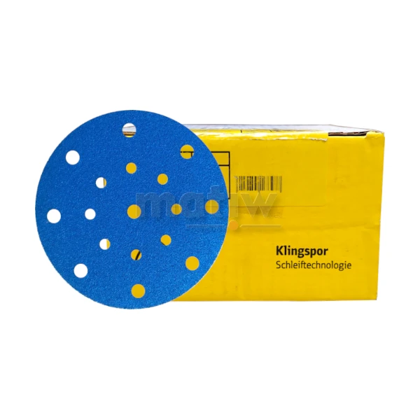 KRĄŻEK ŚCIERNY SAMOCZEPNY KLINGSPOR PS21FK GLS51  150mm P180 50szt