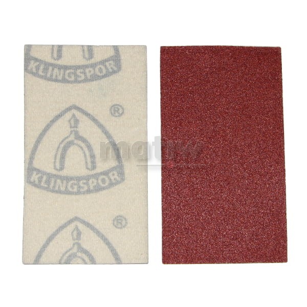 ARKUSZ CZEPNY PAPIER ŚCIERNY Z MATERIAŁU KLINGSPOR PS 18 E 70x120mm P120 50szt