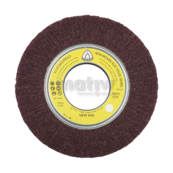 ŚCIERNICA LISTKOWA NASADZANA KLINGSPOR NFW 600 165x50x43,1 mm P80 3szt