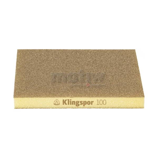 GĄBKA ŚCIERNA SZLIFIERSKA KLINGSPOR SW501TR 96x123x12,5 mm P100 100szt